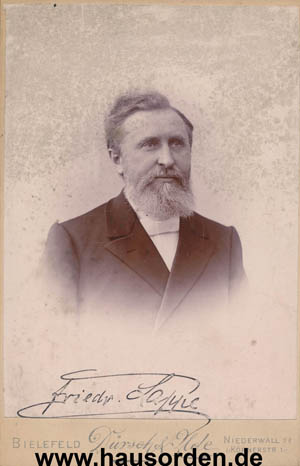Pastor Friedrich Lappe um 1900